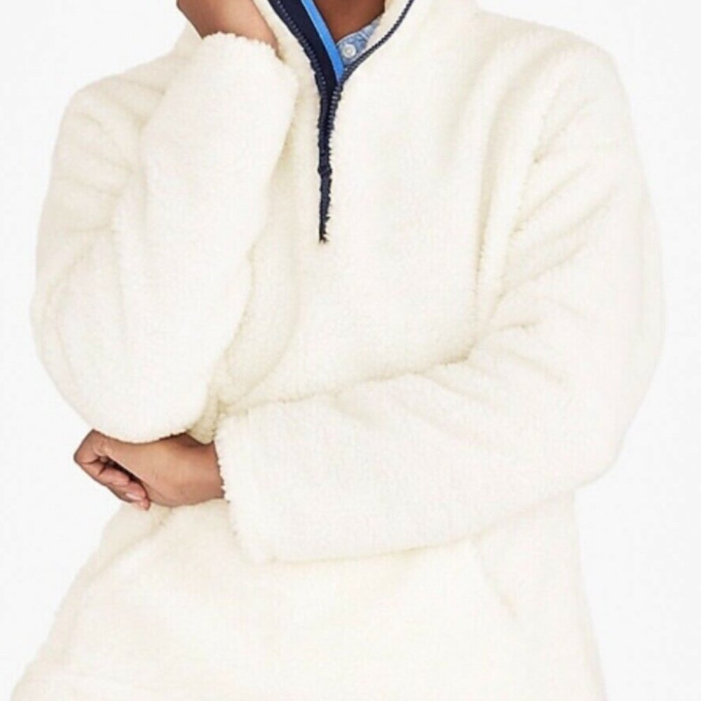 Bundle of 2 J. Crew Sherpa Pull Over - Quarter Zip